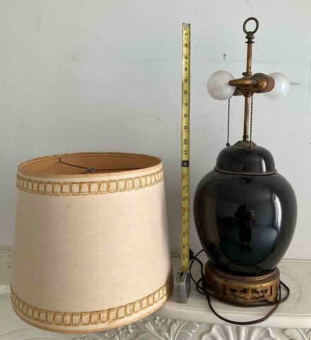 Photo of free Vintage Blue Table Lamp (515 12th St. Huntington Beach) #3