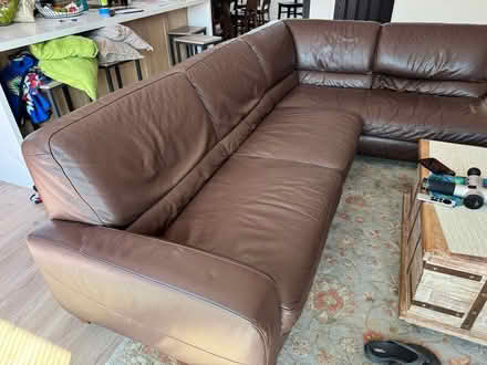 Photo of free L shaped leather sleeper sofa (Alameda, crown memorial beach) #1
