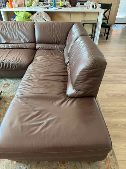 Photo of free L shaped leather sleeper sofa (Alameda, crown memorial beach) #2