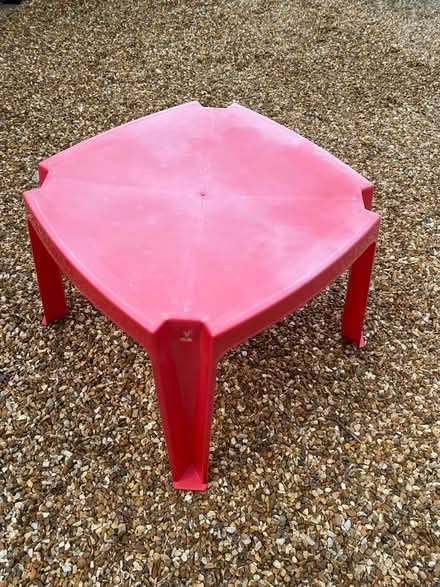 Photo of free Plastic red childrens table (GL5 Amberley) #1