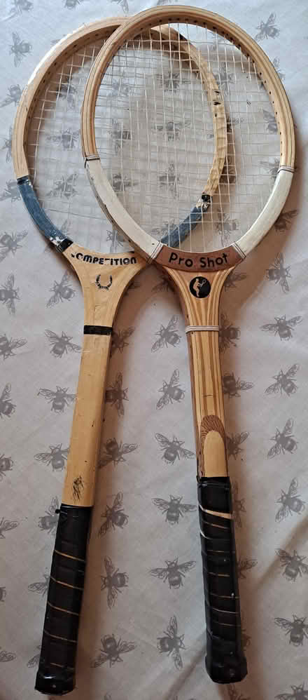 Photo of free 2 Wooden Tennis Racquet's (Wolverton, MK12) #1