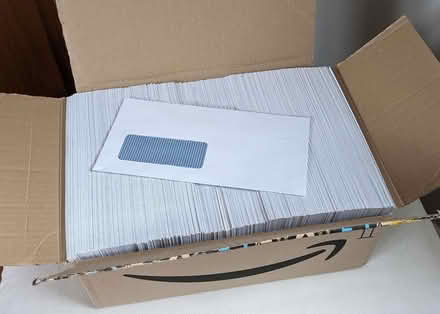 Photo of free Self-seal White Envelopes w/ Window (Hanover BN2) #1