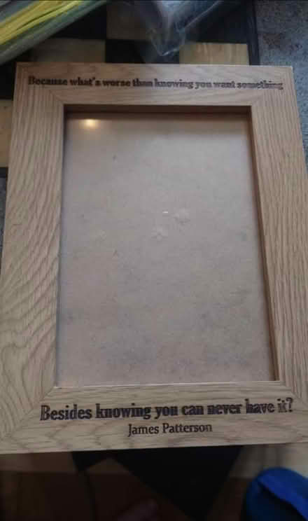 Photo of free Wood effect frame with quote (HP19, Watermead, Aylesbury) #1
