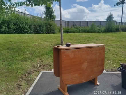 Photo of free Dual leaf folding hardwood table (Evercreech BA4) #1