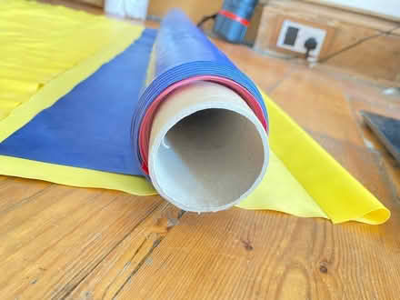 Photo of free red, blue and yellow latex on roll (EH3) #1