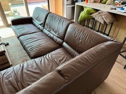 Photo of free L shaped leather sleeper sofa (Alameda, crown memorial beach) #3