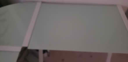Photo of free White glass desk (sacramento) #3