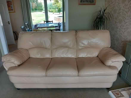 Photo of free 3 seater leather sofa (Rothwell NN14) #1