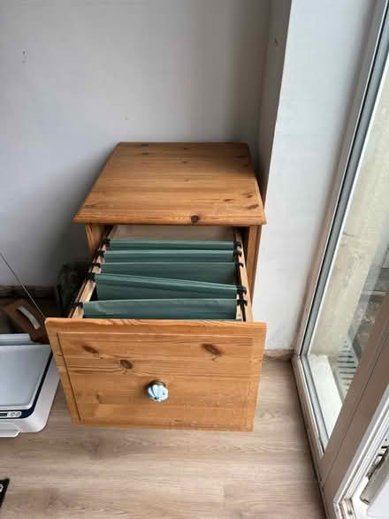 Photo of free 2 draw pine filing cabinet (Cheltenham GL52) #1