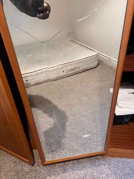 Photo of free 3 Door Double Wardrobe with Mirror (St Benedict's Close, Aldershot) #3