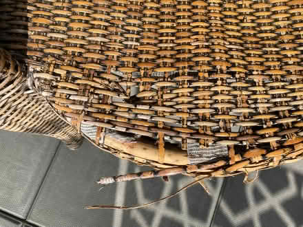 Photo of free garden wicker chair (New Cross, SE14) #3