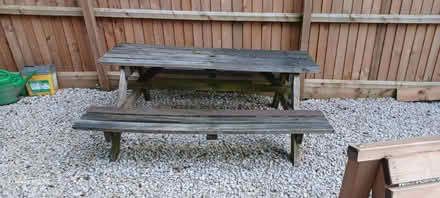 Photo of free Large picnic table (DE56 neather heage) #2