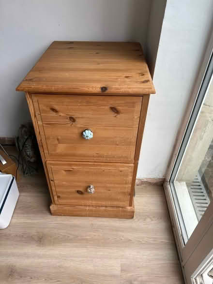 Photo of free 2 draw pine filing cabinet (Cheltenham GL52) #2
