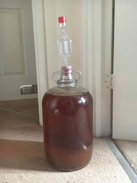 Photo of free 5 litre Demi-john with apple cider/vinegar (Weston Estate LS21) #1