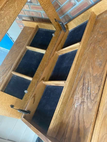 Photo of free lift top oak dresser (Wappingers Falls) #4