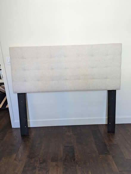 Photo of free Headboard-beige tufted fabric (Curtis Park) #1