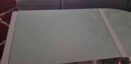 Photo of free White glass desk (sacramento) #4