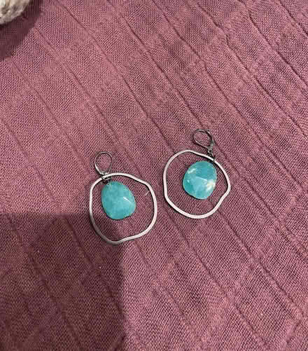 Photo of free turquoise color drop earrings (Capitol Hill) #1