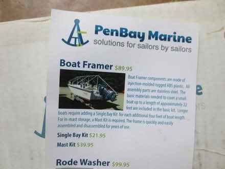 Photo of free Boat Framer Kit (Hallowell) #1