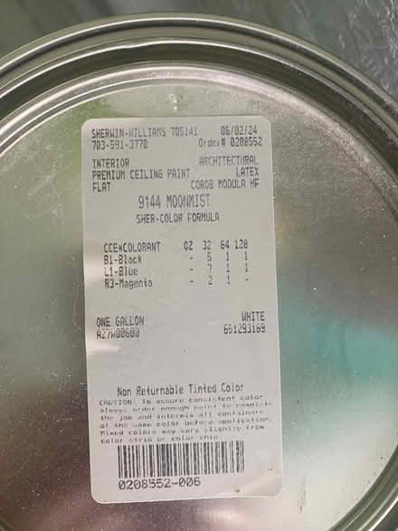 Photo of free 3 gallons Sherwin Williams paint (Rebel Walk Drive) #2