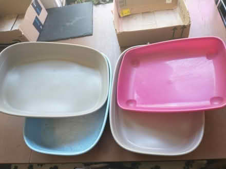 Photo of free 4 cat litter trays (LS13, Bramley) #1