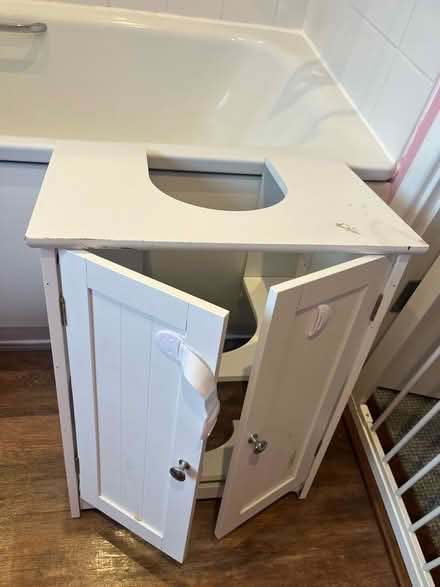 Photo of free Bathroom sink cabinet (Chessington Surrey) #3