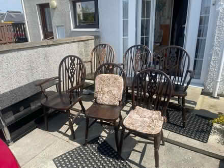 Photo of free 6 Dining room chairs (Inverness) #1