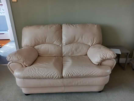 Photo of free 2seater leather sofa (Rothwell NN14) #1