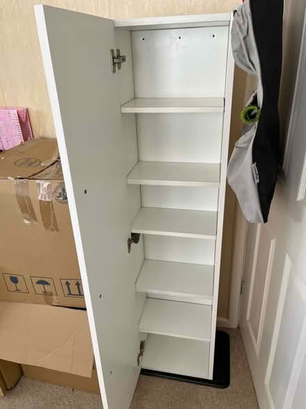 Photo of free Tall bathroom cabinet (BH25 Barton on Sea.) #2