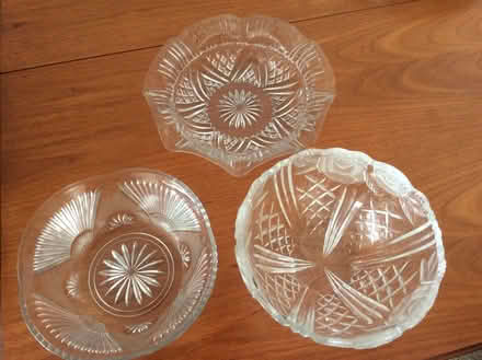 Photo of free 3 x Decorative Glass Bowls (Peacehaven BN10) #1