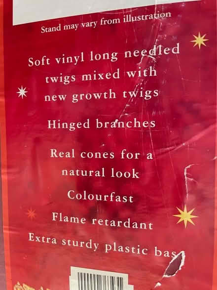Photo of free Christmas Tree (Artificial) Red Box (Middleyard GL10) #2