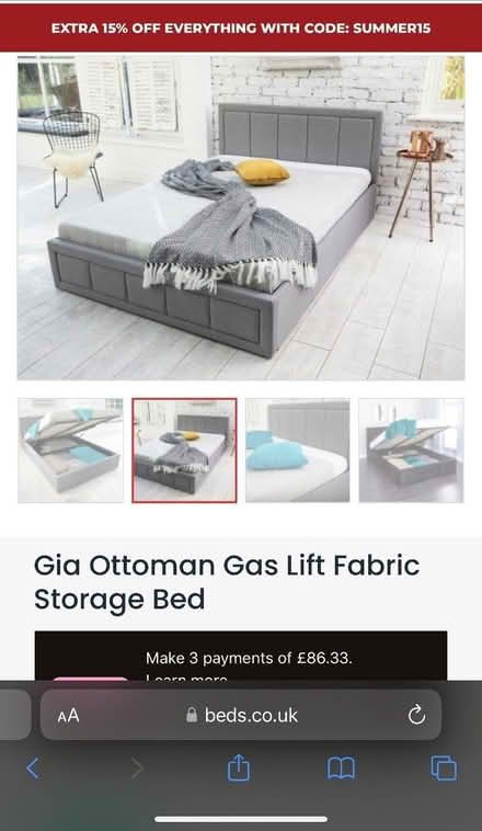 Photo of free Gia SuperKing gas lift Ottoman bed (Little Chalfont HP6) #1