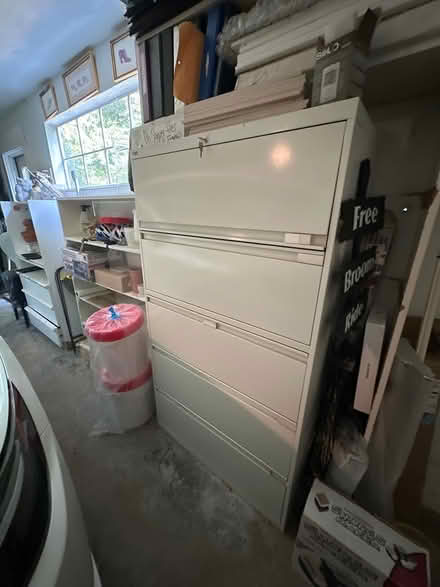 Photo of free Large white file cabinet (Port washington ny) #1