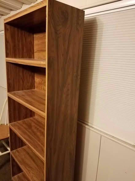 Photo of free Tall wood book case.. 2 desks (Desert Hot Springs) #3