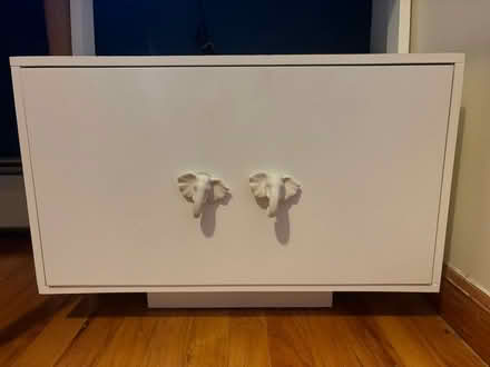 Photo of free Tall white shelves with drawer (UES/Spanish Harlem) #4