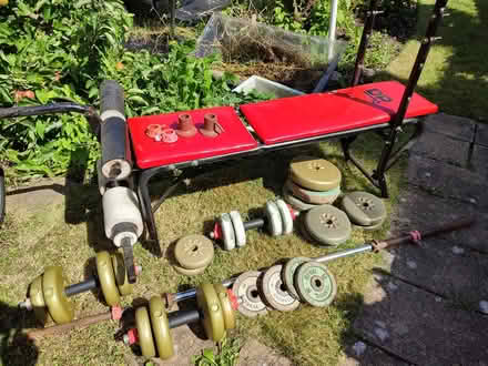 Photo of free Weights bench plus bumbells and bar (Southbourne BH5) #1