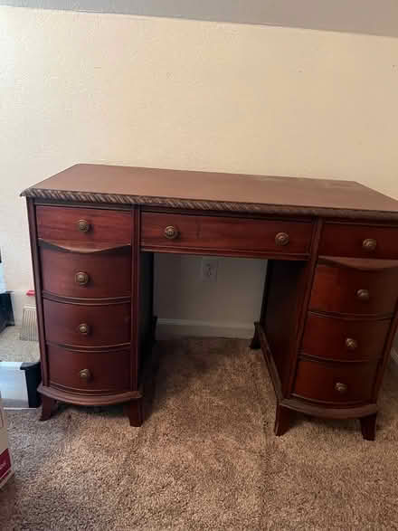 Photo of free Victorian era cherry desk (Roswell) #1