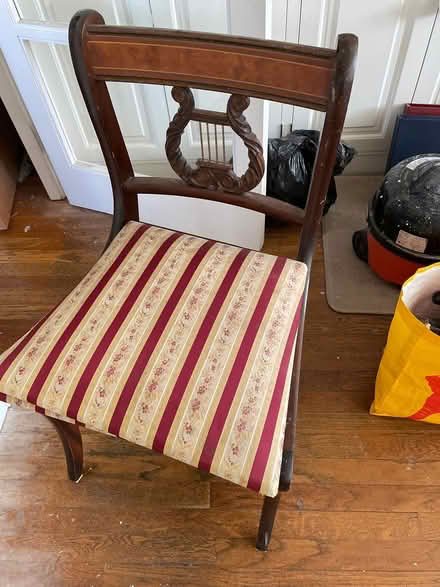 Photo of free 6 mahogany chairs 2 are carvers (Beckenham BR3) #1