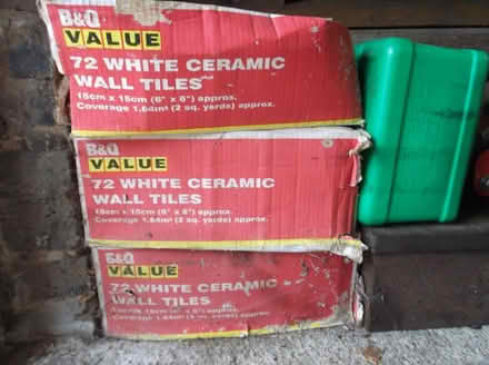 Photo of free White 6" square wall tiles -5 boxes (Langley SL3) #2