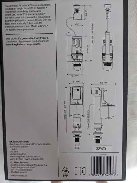 Photo of free Dual flush and fill valve kit (Caversham RG4) #2