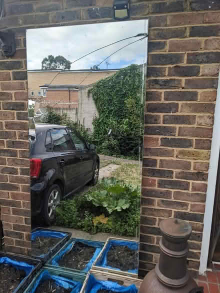 Photo of free Large mirror (heavy and cracked) (Brixton) #1