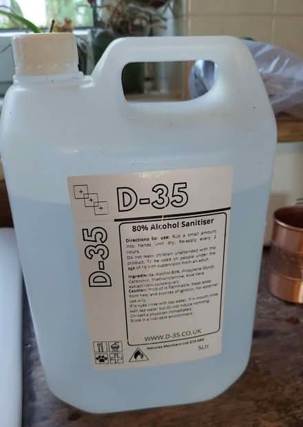 Photo of free Alcohol sanitiser (Hollingbury BN1) #1
