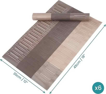Photo of free 6 x Heat Resistant Vinyl Table Mats (Boston Manor, W7) #2