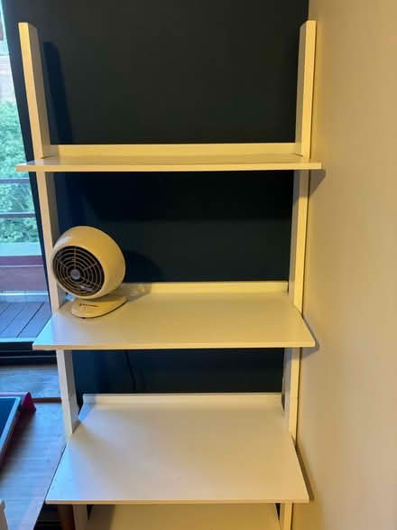 Photo of free Tall white shelves with drawer (UES/Spanish Harlem) #2
