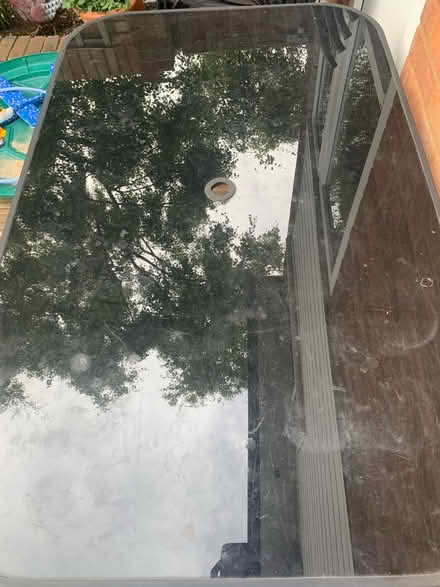 Photo of free Glass topped garden table (Royston) #2