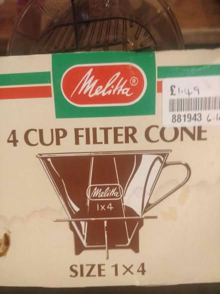 Photo of free Mekitta 4 cup filter cone (Woodhouse Eaves) #1
