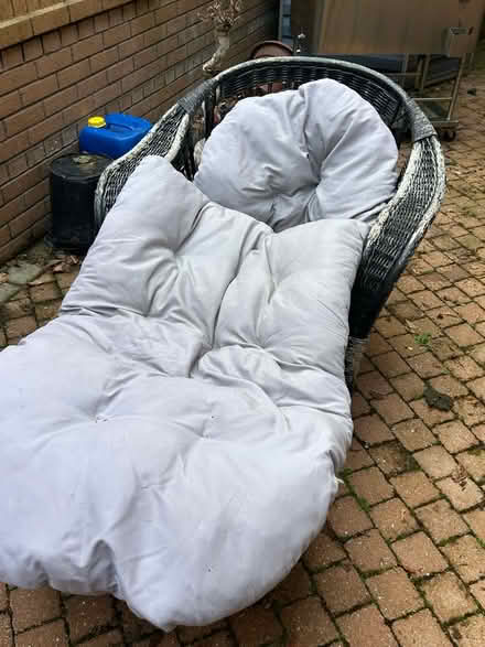 Photo of free Wicker lounger (Lostock. Bolton BL6) #1