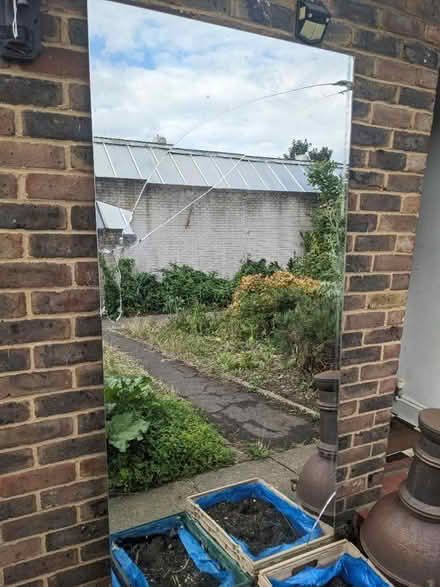 Photo of free Large mirror (heavy and cracked) (Brixton) #2