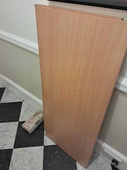 Photo of free 2 x beech veneer desk tops 50 x 120cm (Petersfield GU31) #1