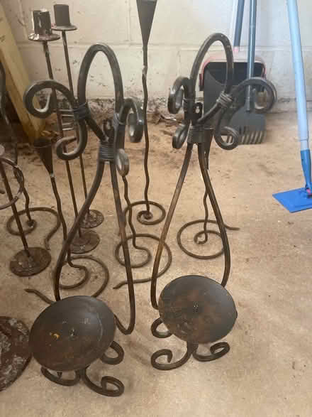 Photo of free Metal candle sticks (Bridgewater NJ) #2